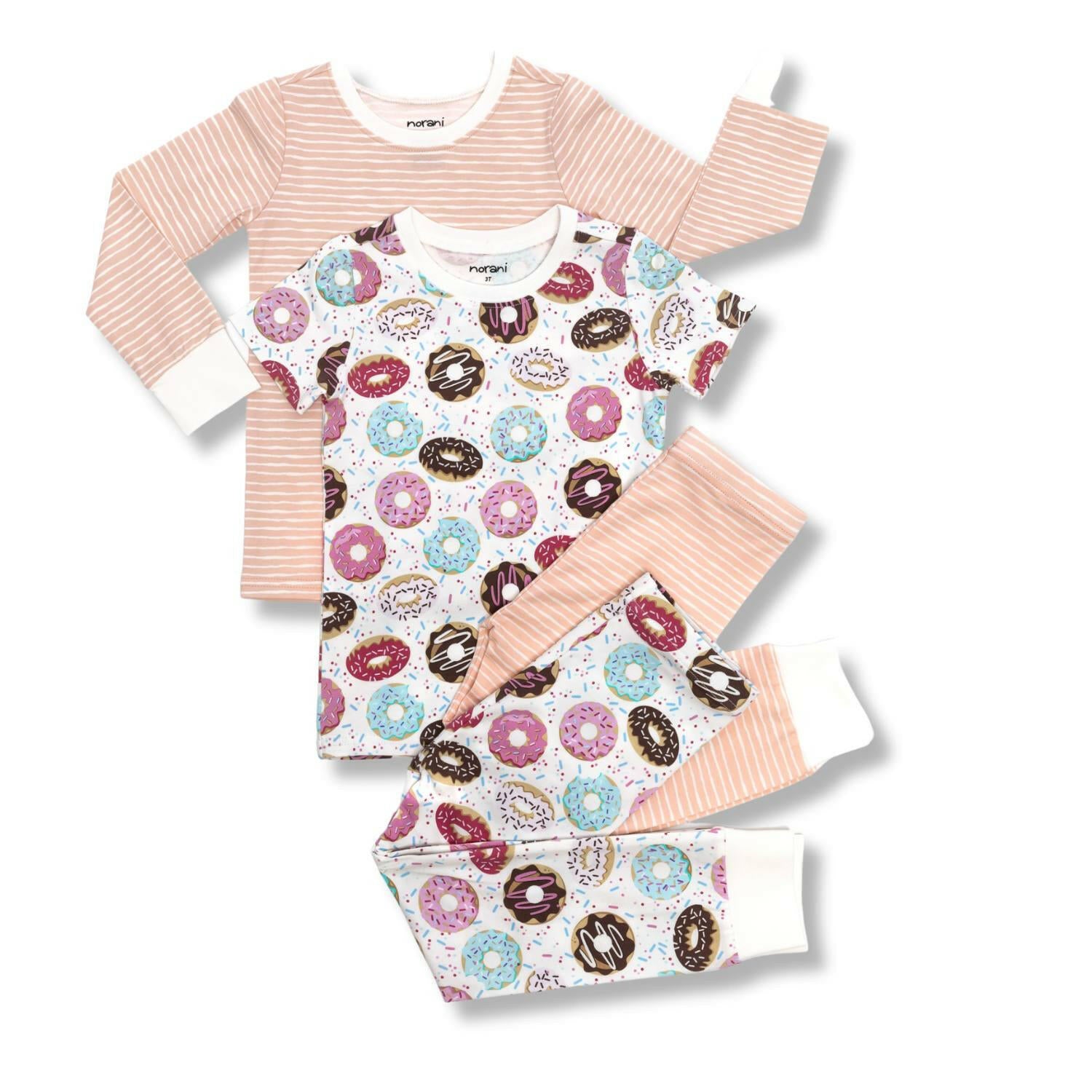 Kids Pajamas - Pink Stripes Baby & Toddler Sleepwear Norani Baby