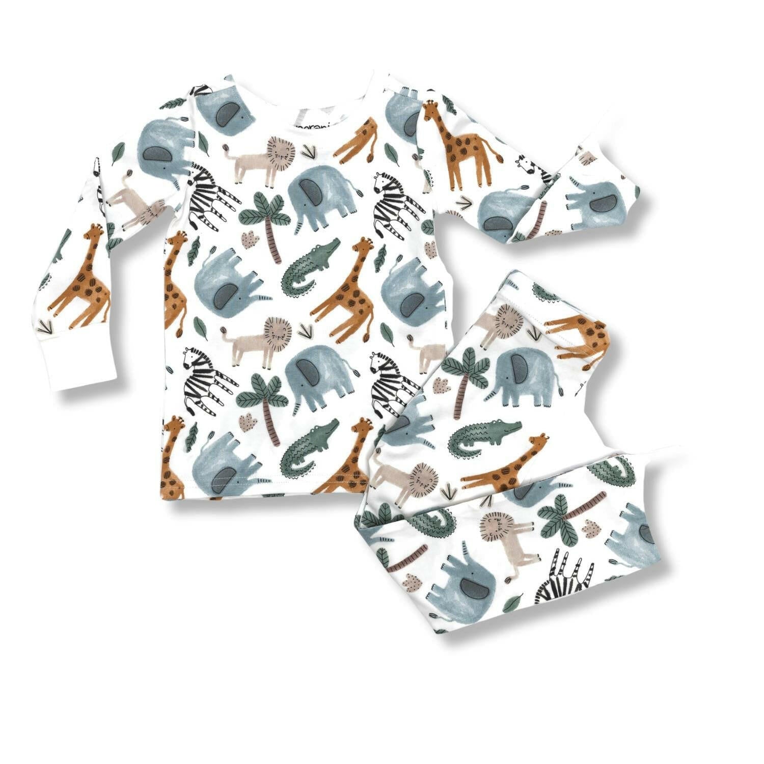 Kids Pajamas - Safari Animals Baby & Toddler Sleepwear Norani Baby