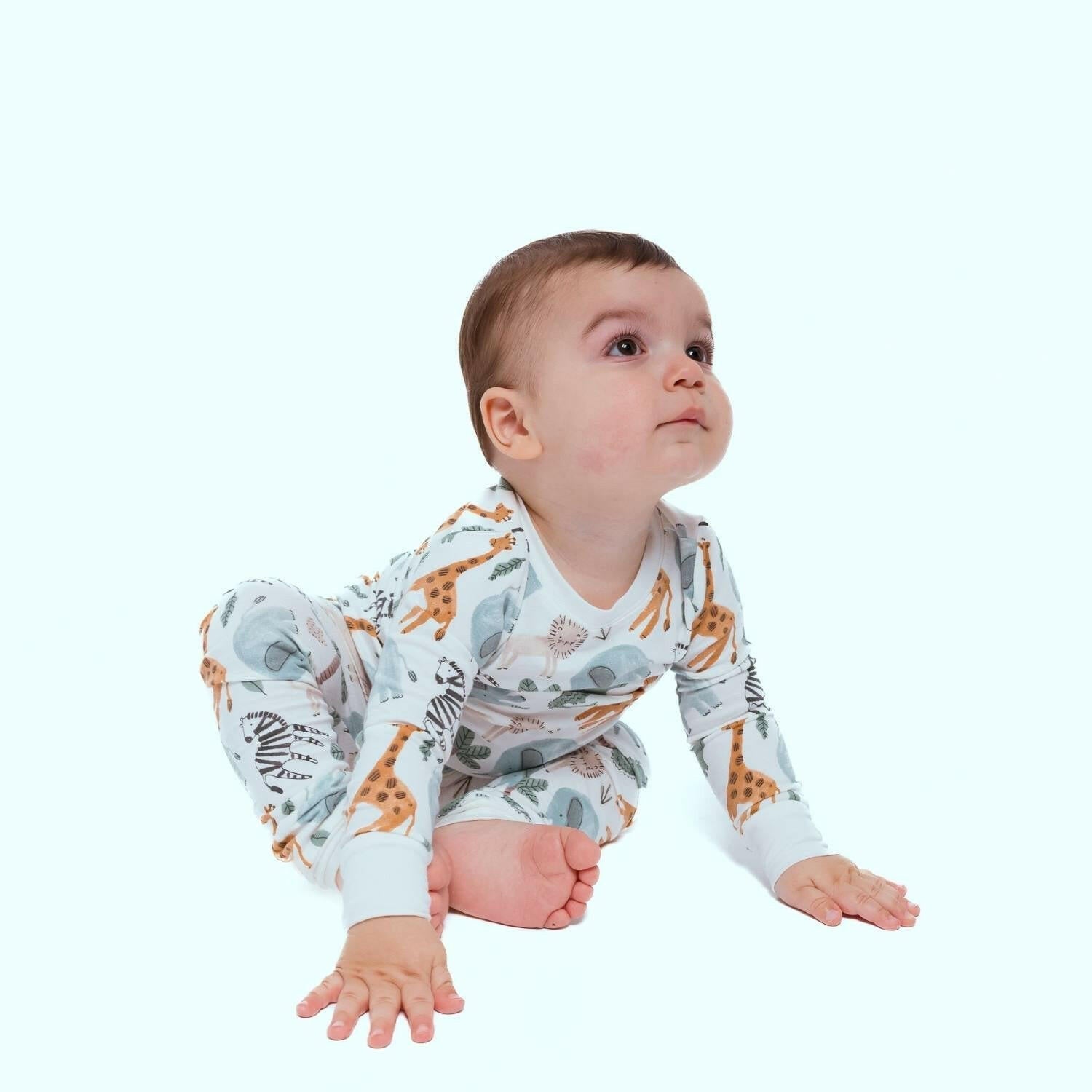 Kids Pajamas - Safari Animals Baby & Toddler Sleepwear Norani Baby