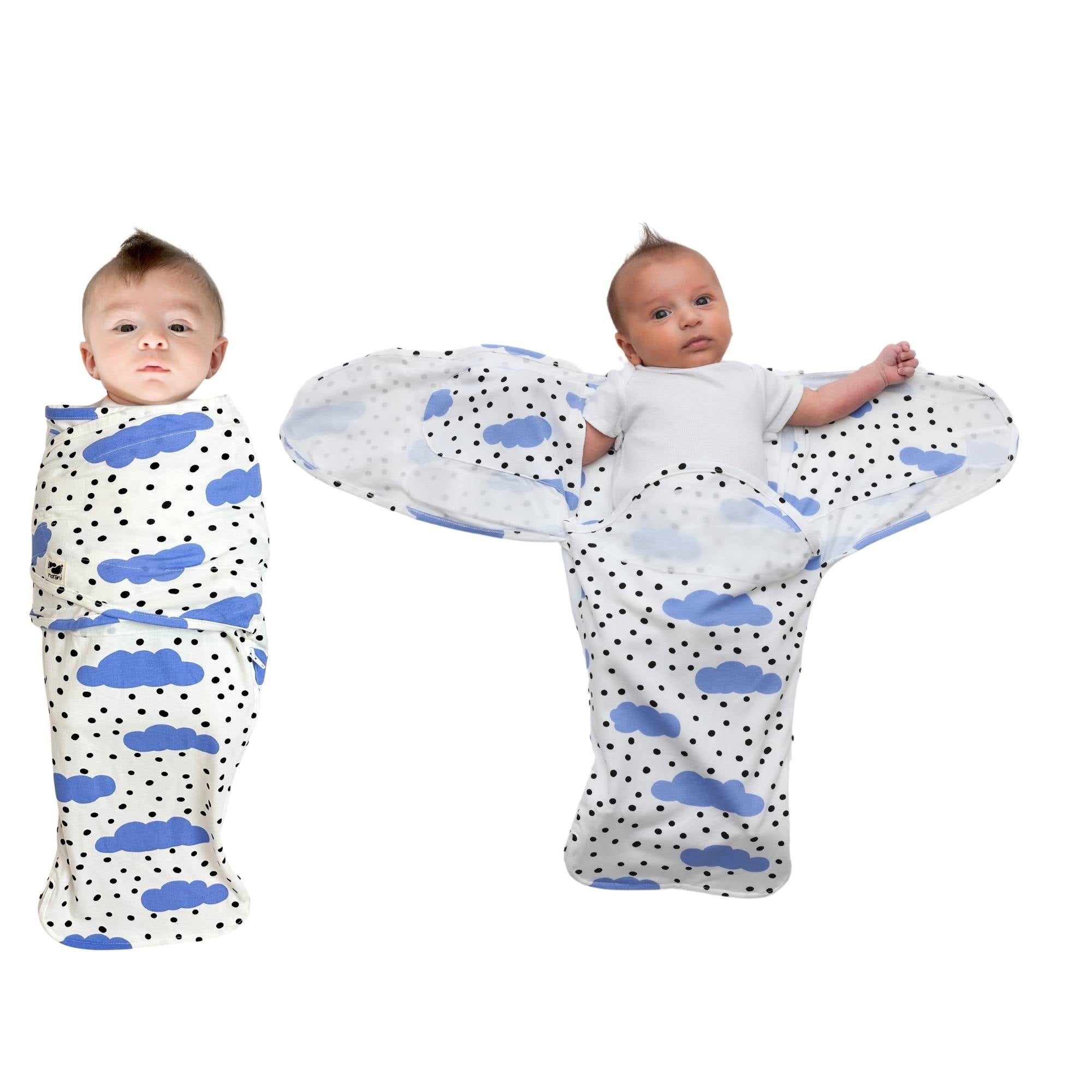 Snugababe Swaddle™ Sleep Pod - Blue Clouds