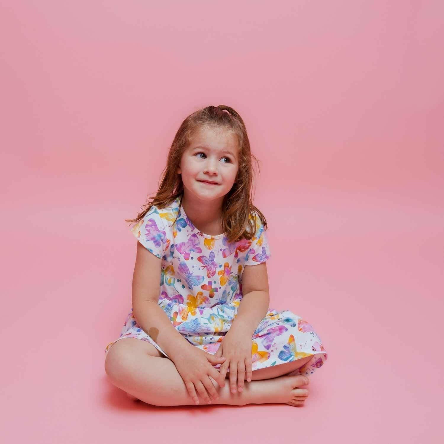 Butterflies Layered Dress with Bloomers Baby & Toddler Norani Baby