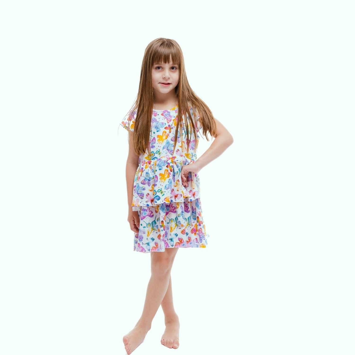Butterflies Layered Dress with Bloomers Baby & Toddler Norani Baby