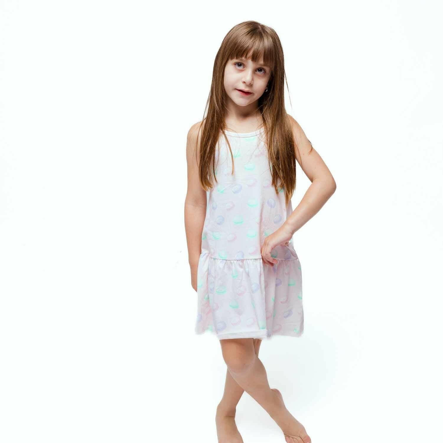 Macarons Drop Waist Dress with Biker Shorts Baby & Toddler Norani Baby