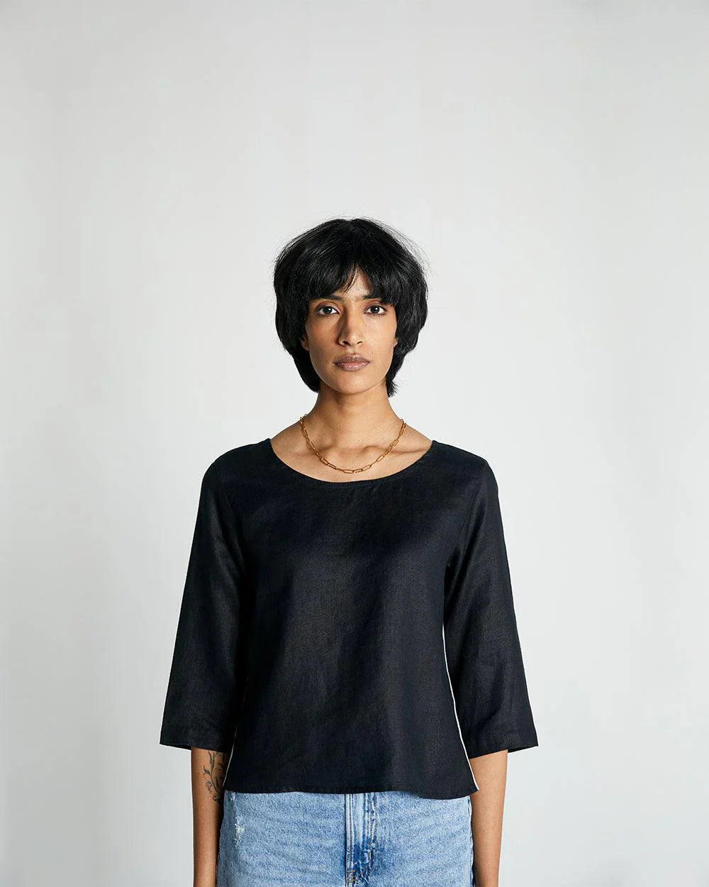 The Bold Stripe Shirt - Black