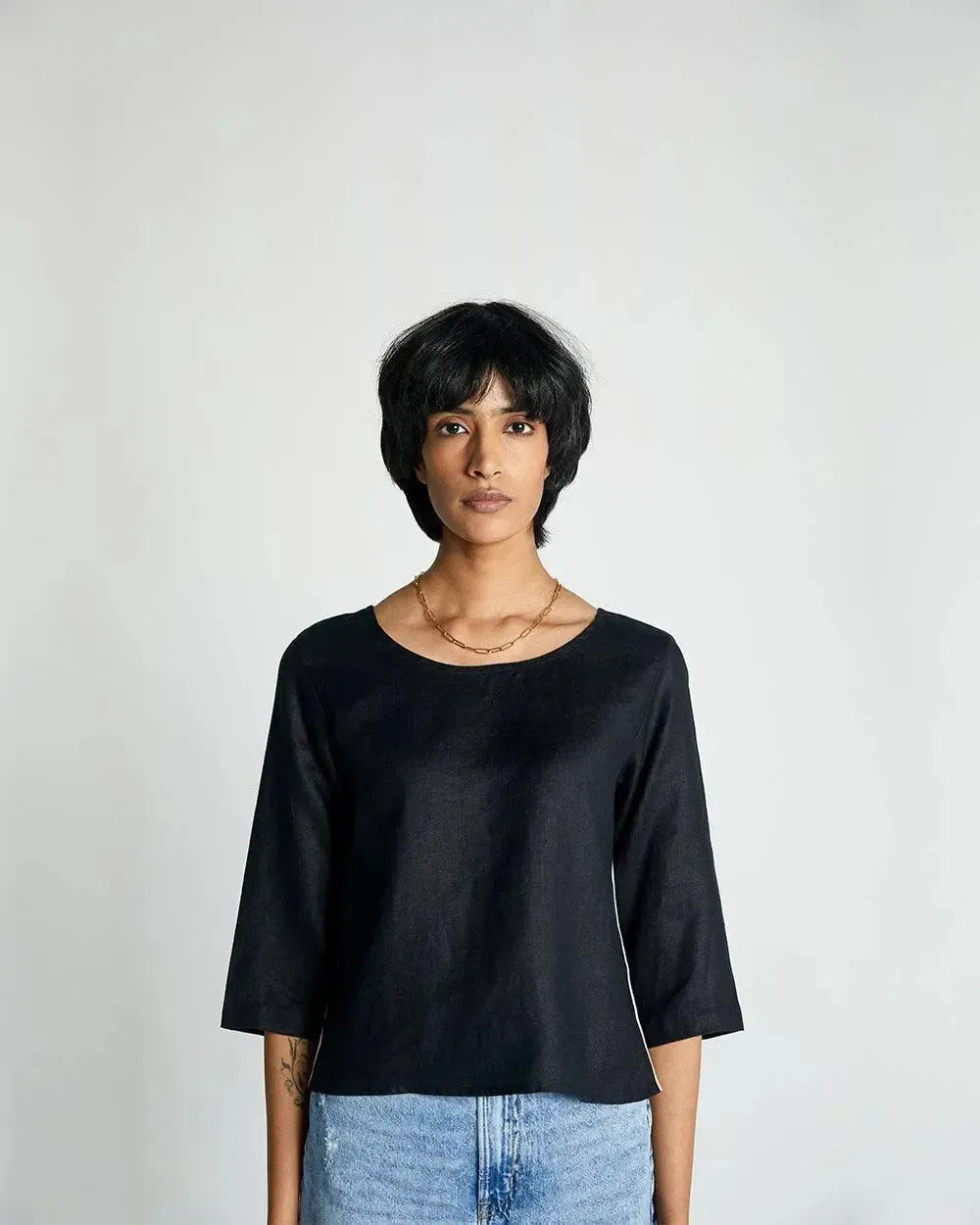 The Bold Stripe Shirt - Black