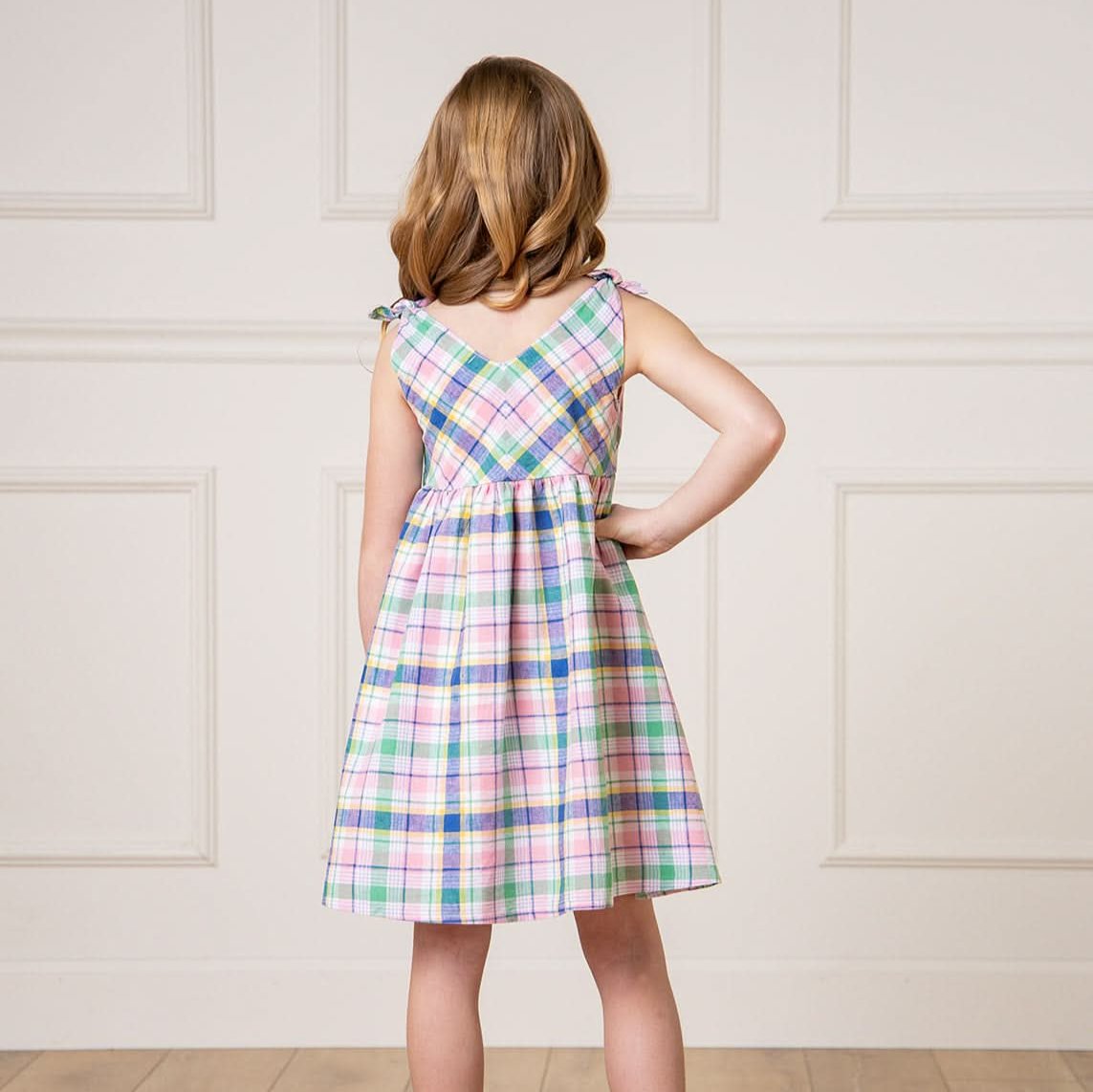 Bow Shoulder Swing Dress