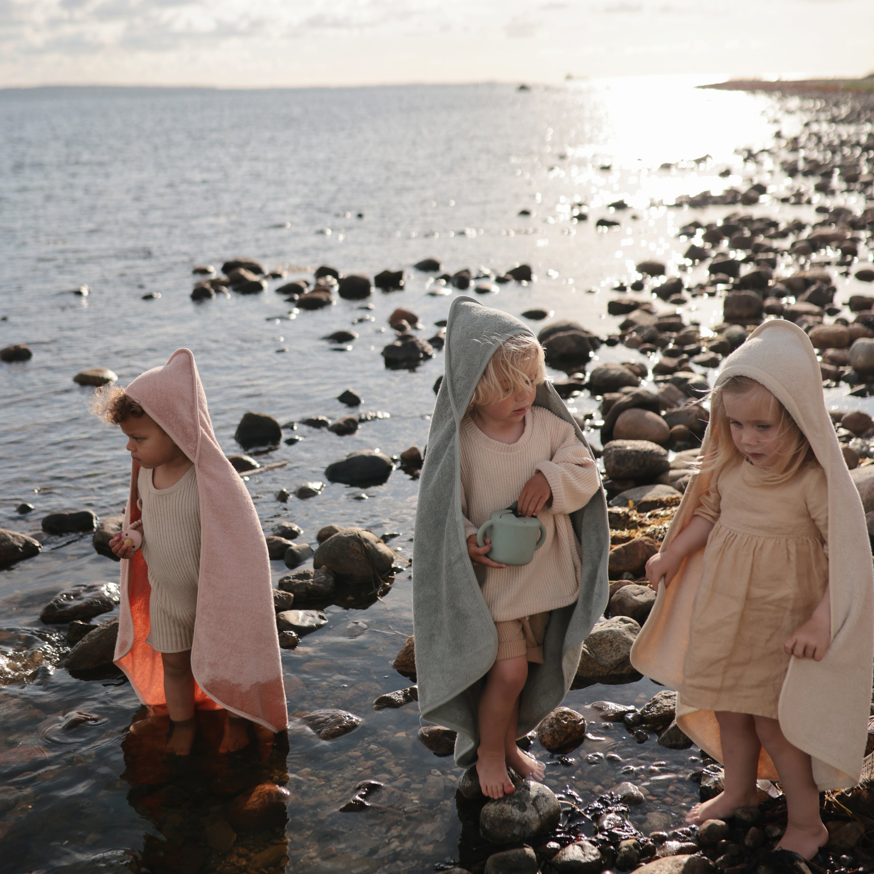 Organic Cotton Baby Hooded Towel Hooded Towel Mushie