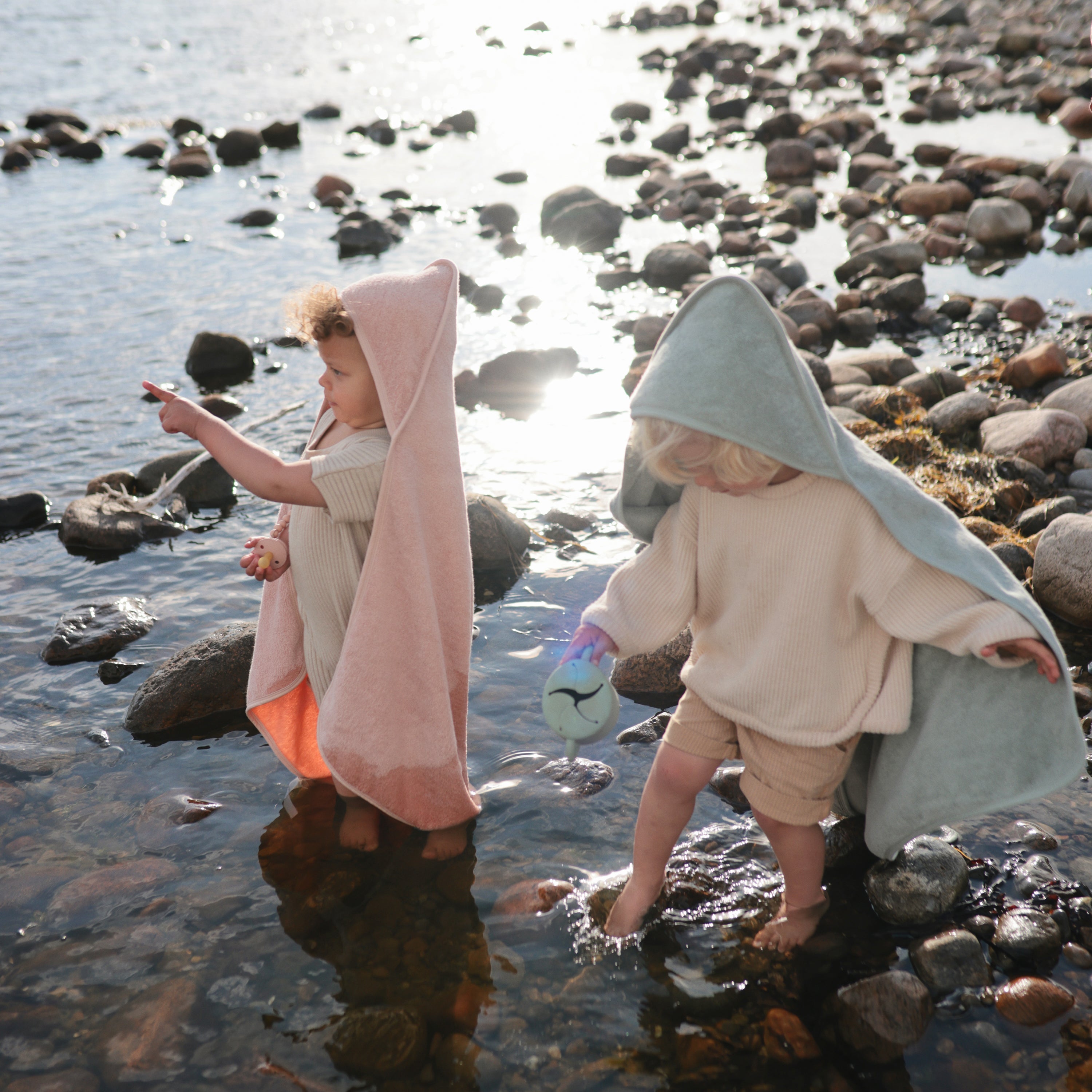 Organic Cotton Baby Hooded Towel Hooded Towel Mushie