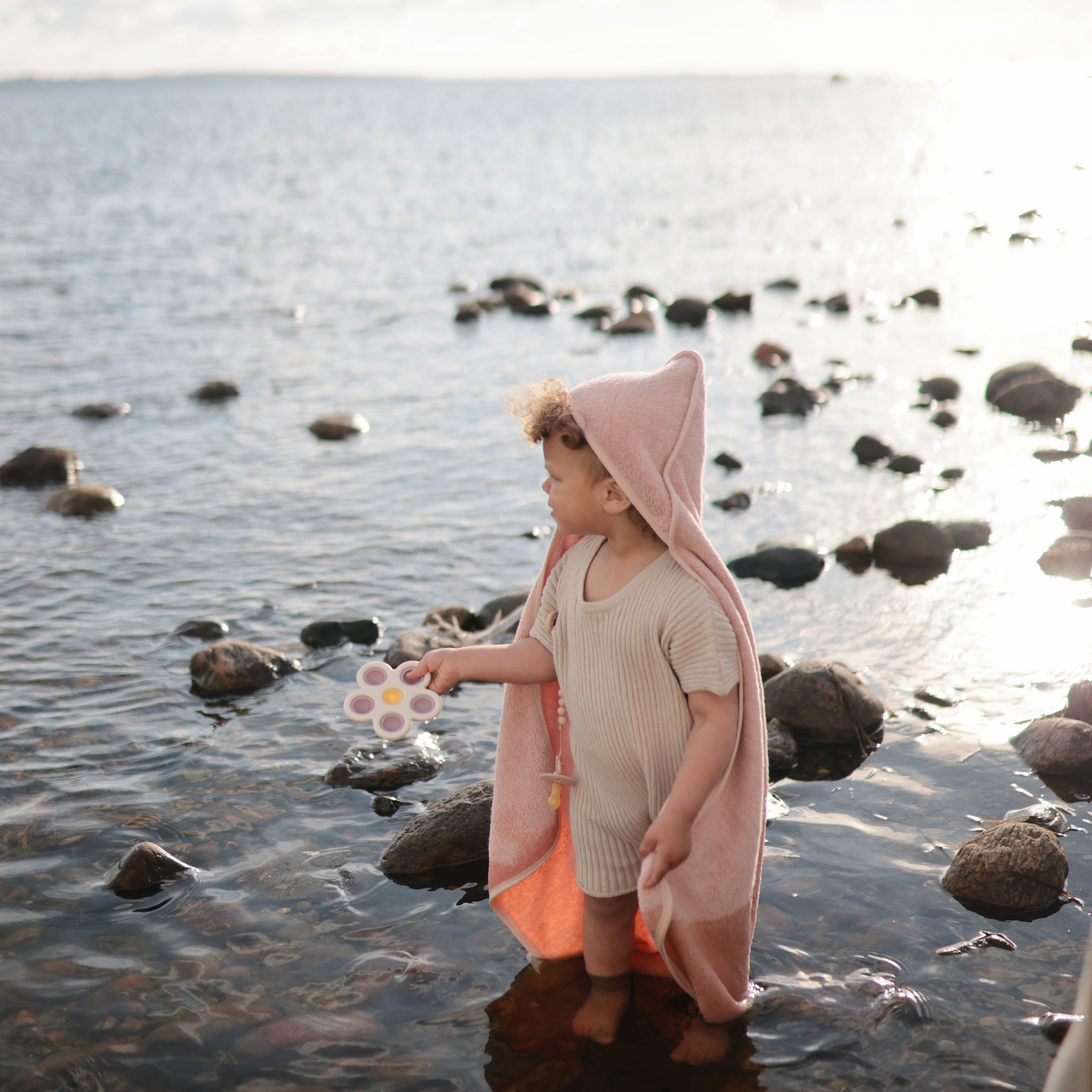 Organic Cotton Baby Hooded Towel Hooded Towel Mushie