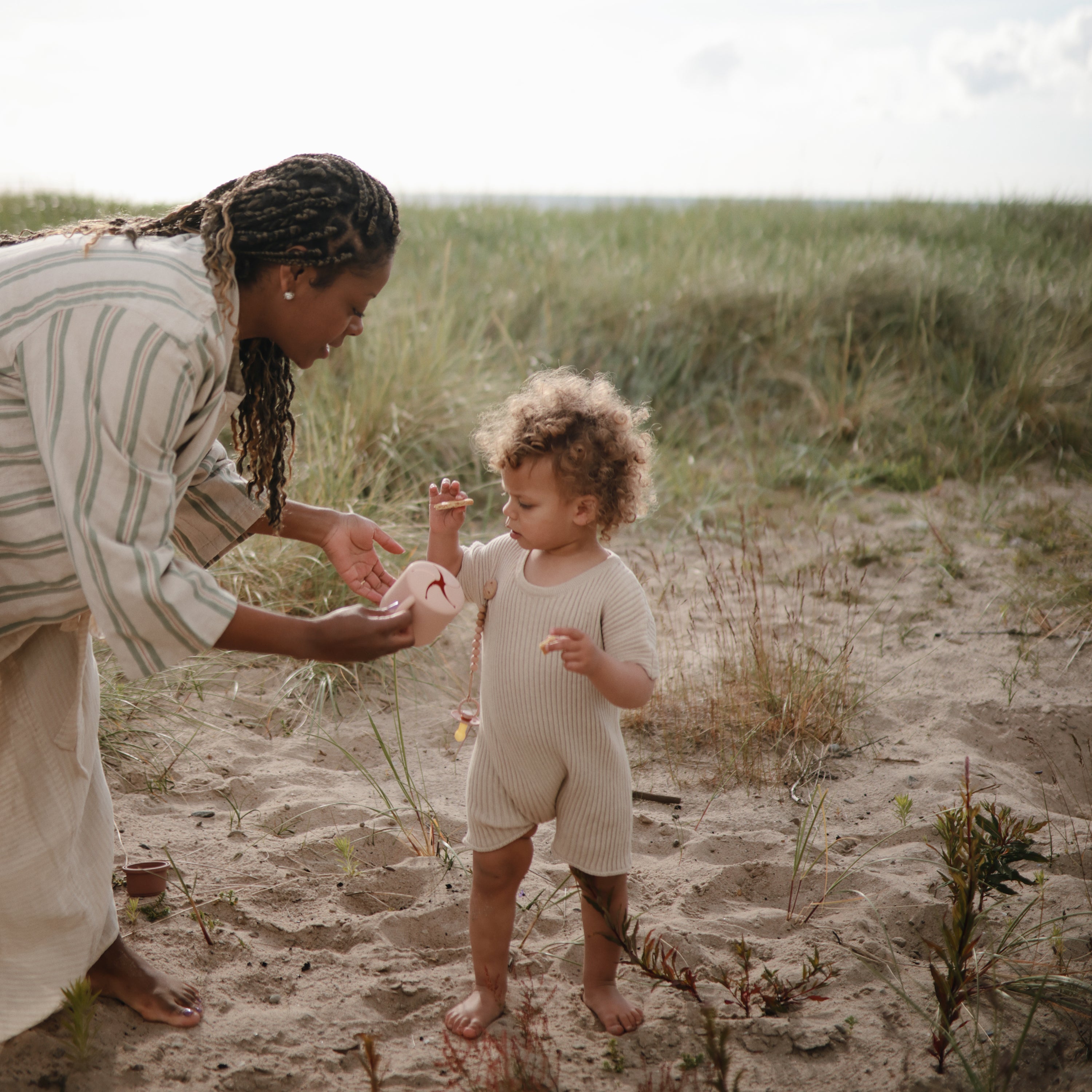 Silicone Pacifier Clip | Eva Pacifier Clip Mushie