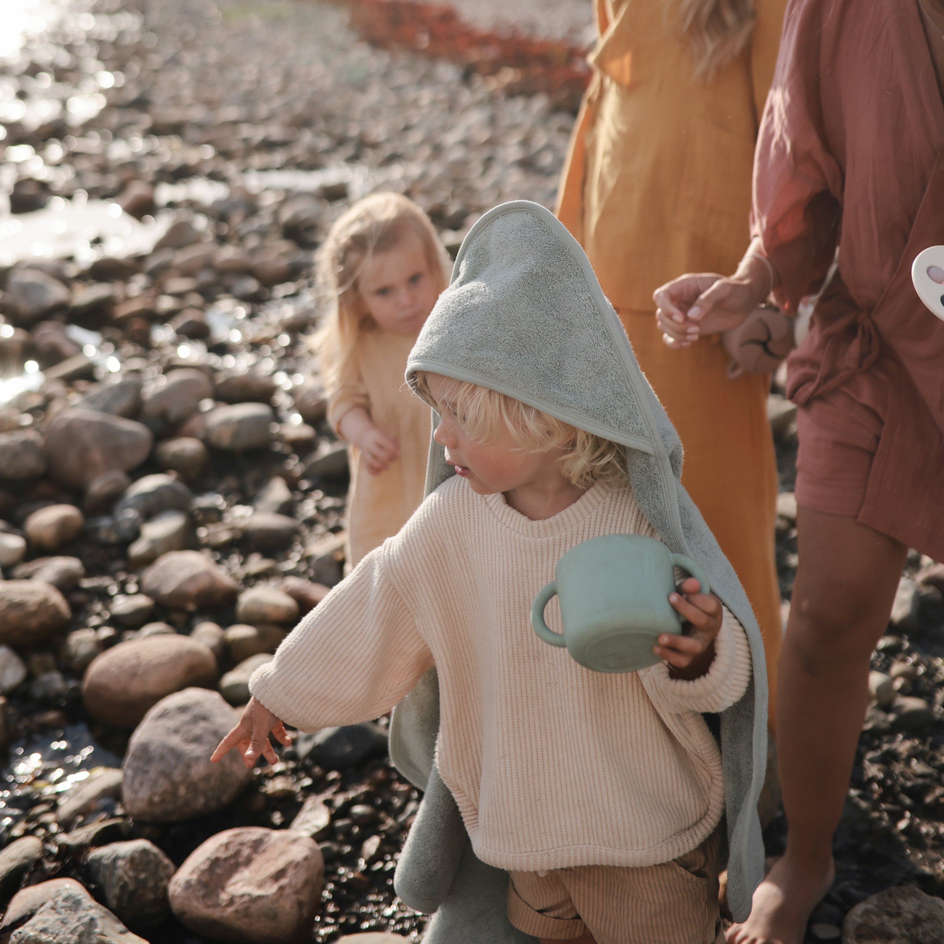 Organic Cotton Baby Hooded Towel Hooded Towel Mushie
