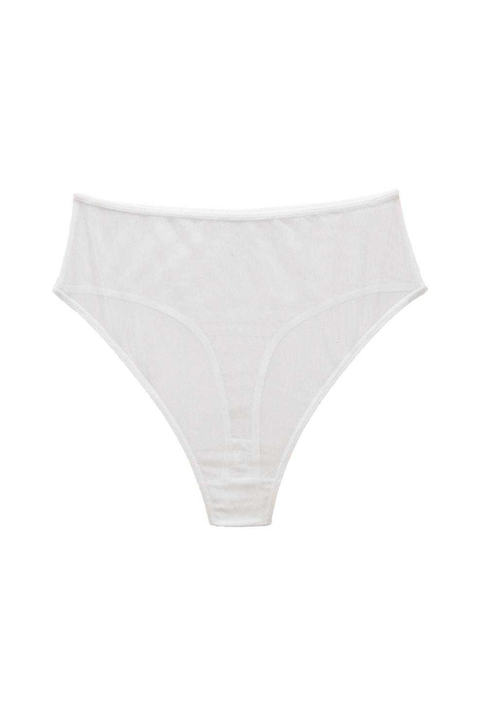 Georgie High Thong - White