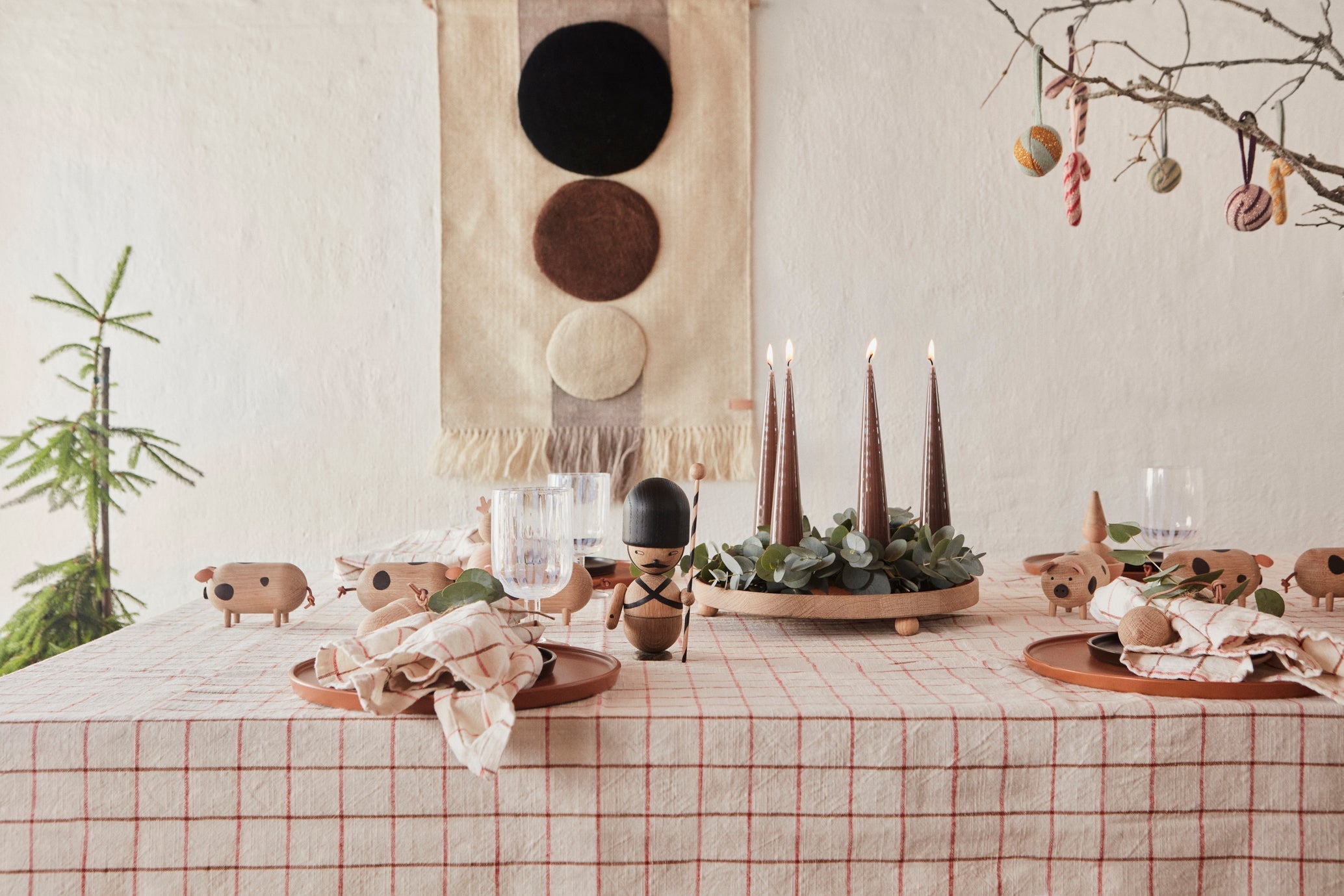 Inka Wood Tray Round - Large - Nature