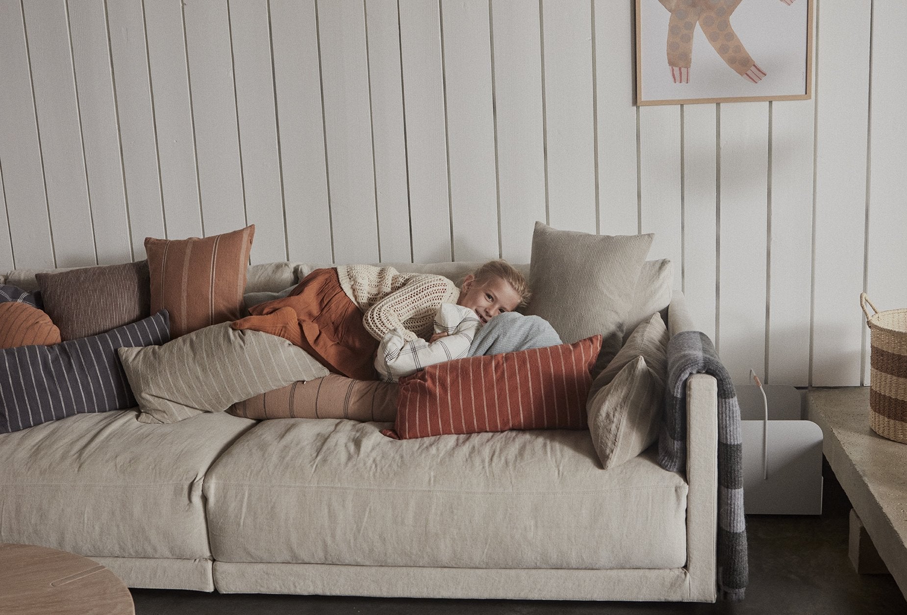 Kyoto Cushion - Long - Anthracite