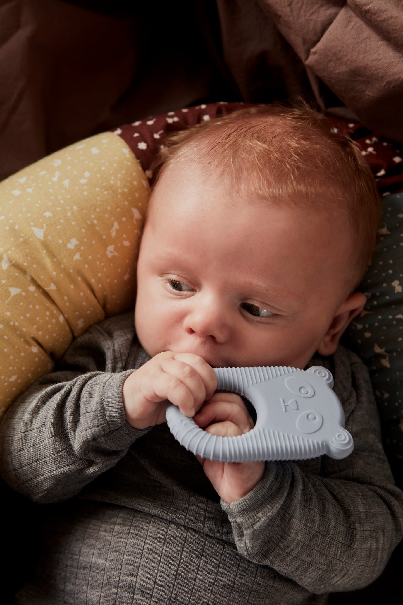 Ninka & Ling Ling Baby Teether - Pack of 2 - Pale Mint / Dusty Blue