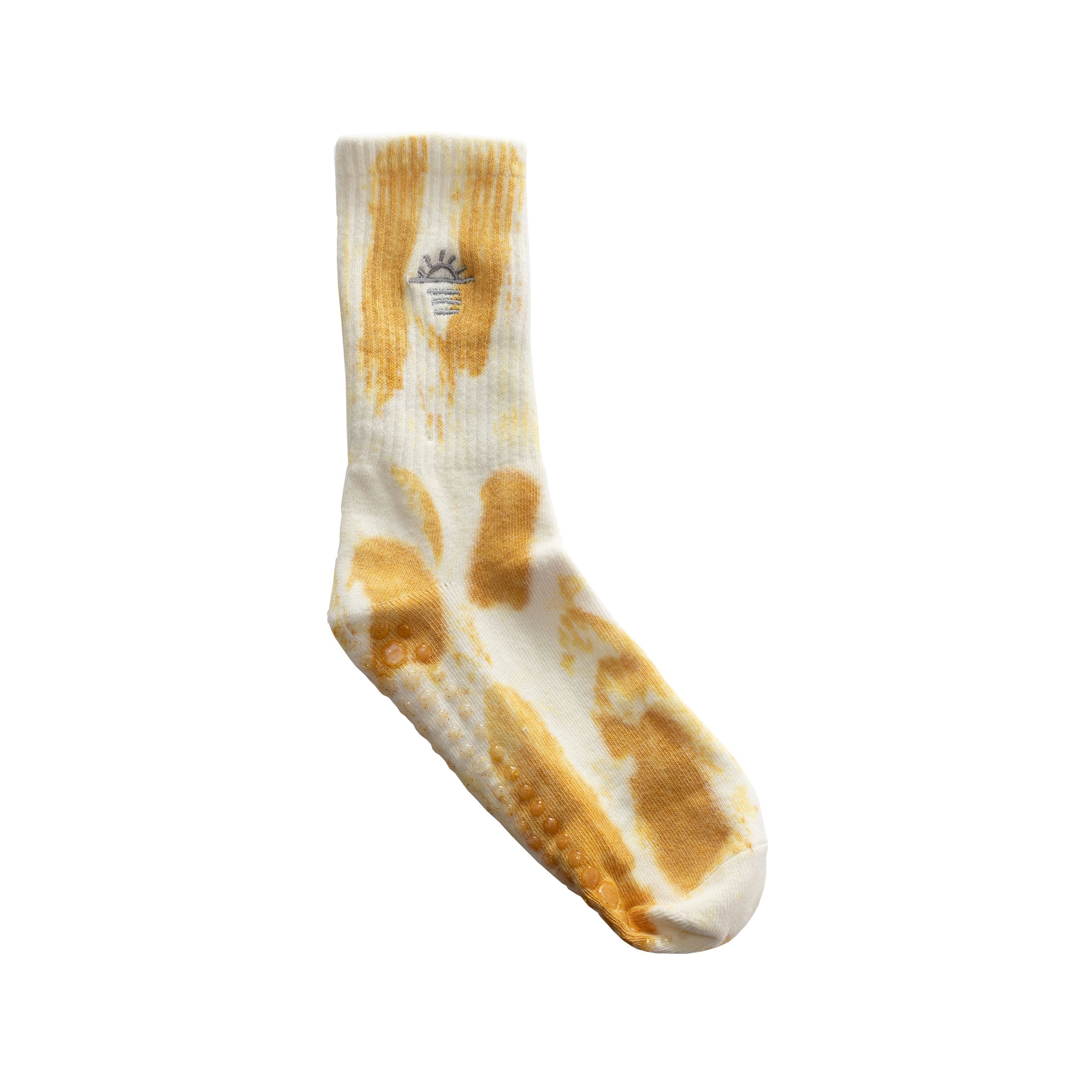 Pilates Grip Sock - Tie Dye Yellow