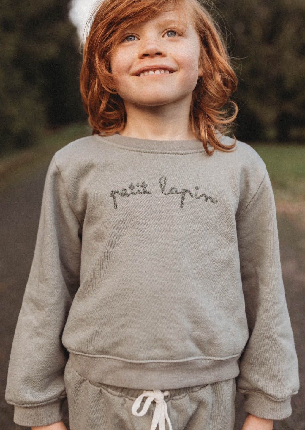 Cotton Fleece Sweatsuit Set - Mulled Basil