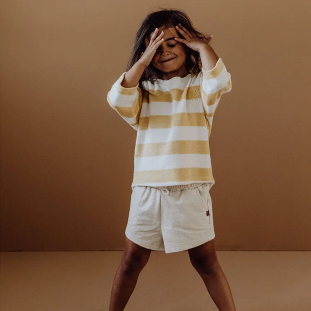 Organic Shorts - Oatmeal Melange