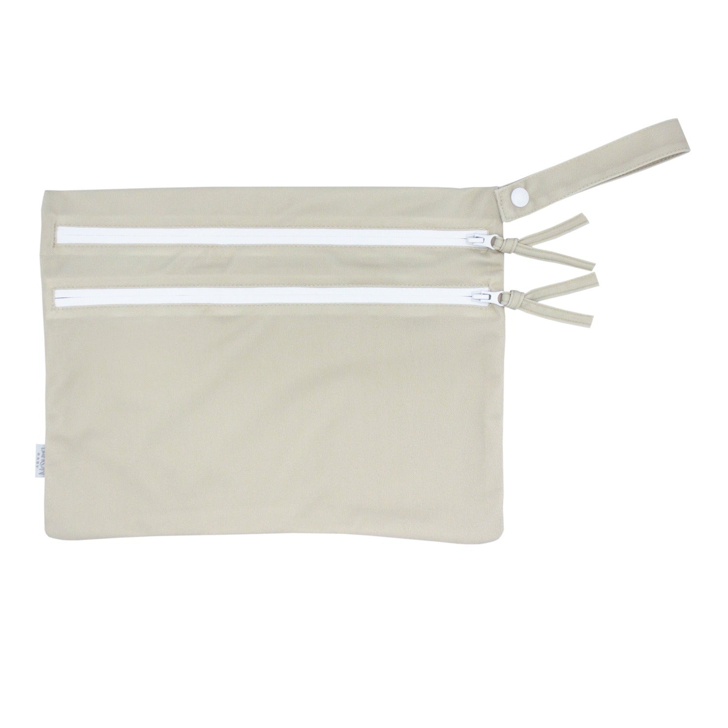 Solid Champagne Minimalist - Waterproof Wet Bag (For mealtime, on-the-go, and more!) BapronBaby