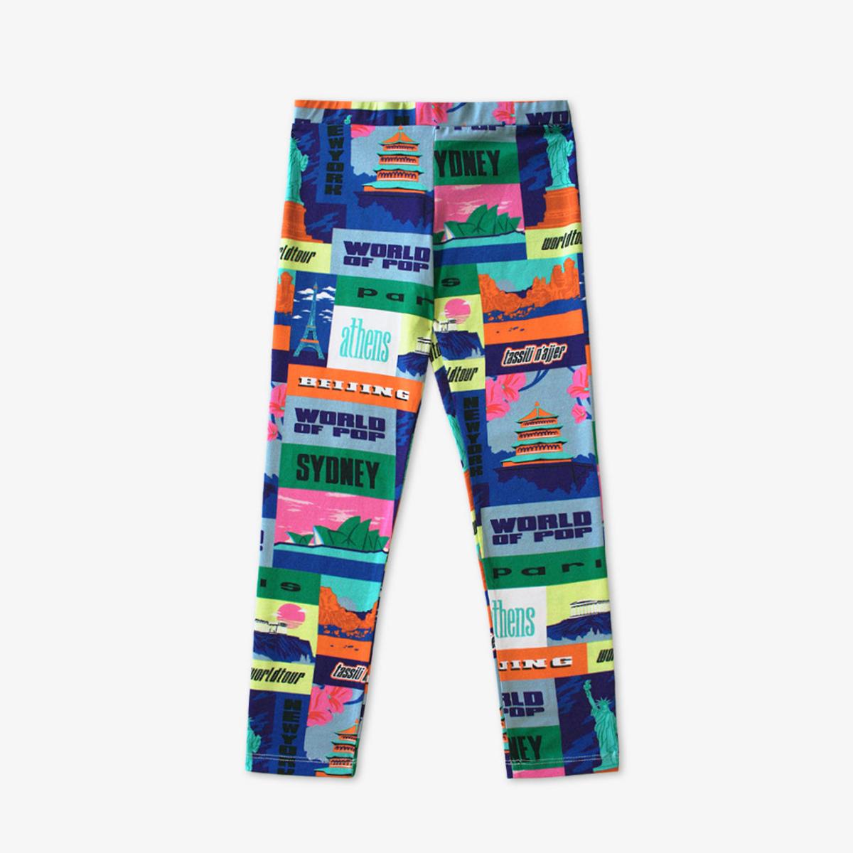 "World Tour" printed leggings