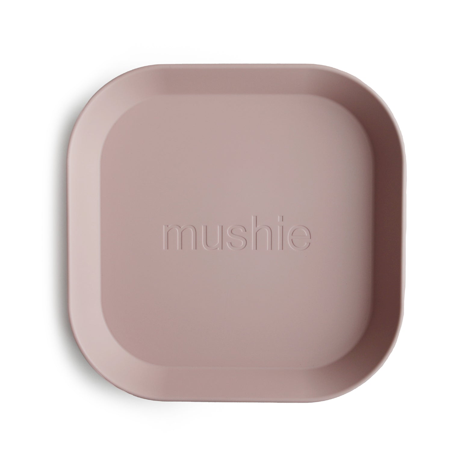 Square Dinnerware Plates, Set of 2 Dinnerware Mushie Blush