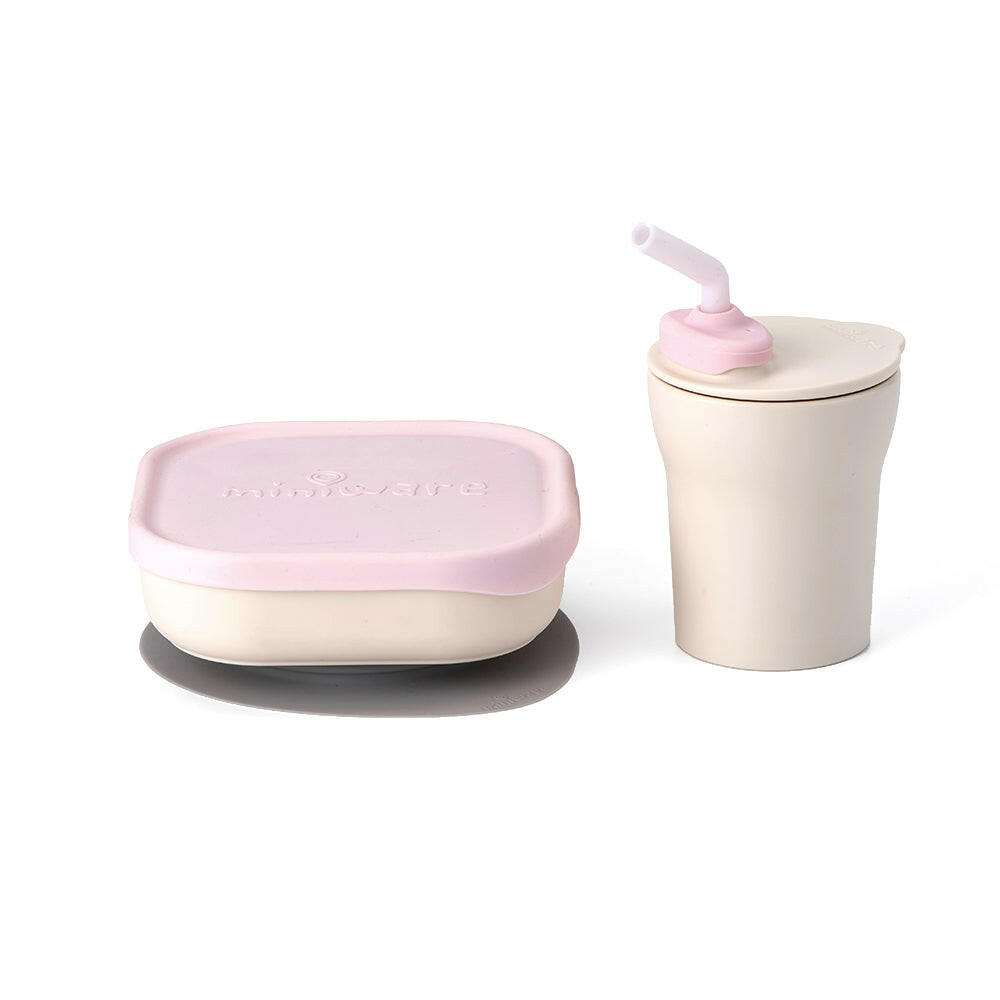 Sip & Snack Vanilla + Cotton Candy  Miniware Vanilla + Cotton Candy