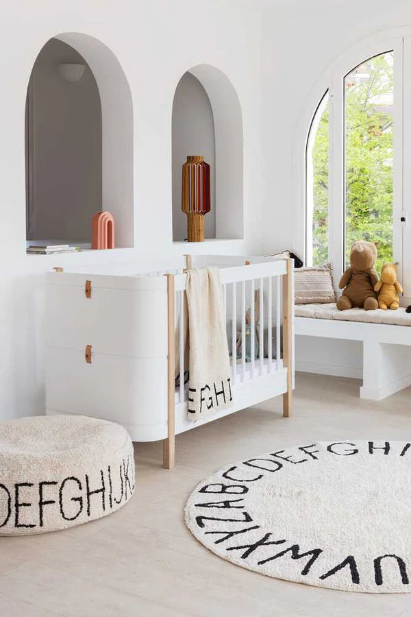POUF ABC NATURAL/BLACK Little Wonder & Co