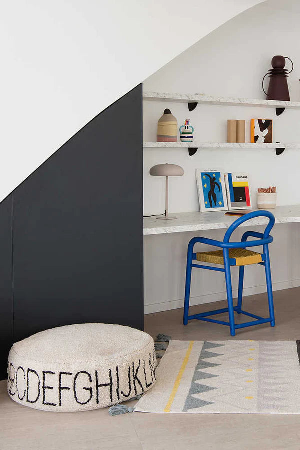 POUF ABC NATURAL/BLACK Little Wonder & Co