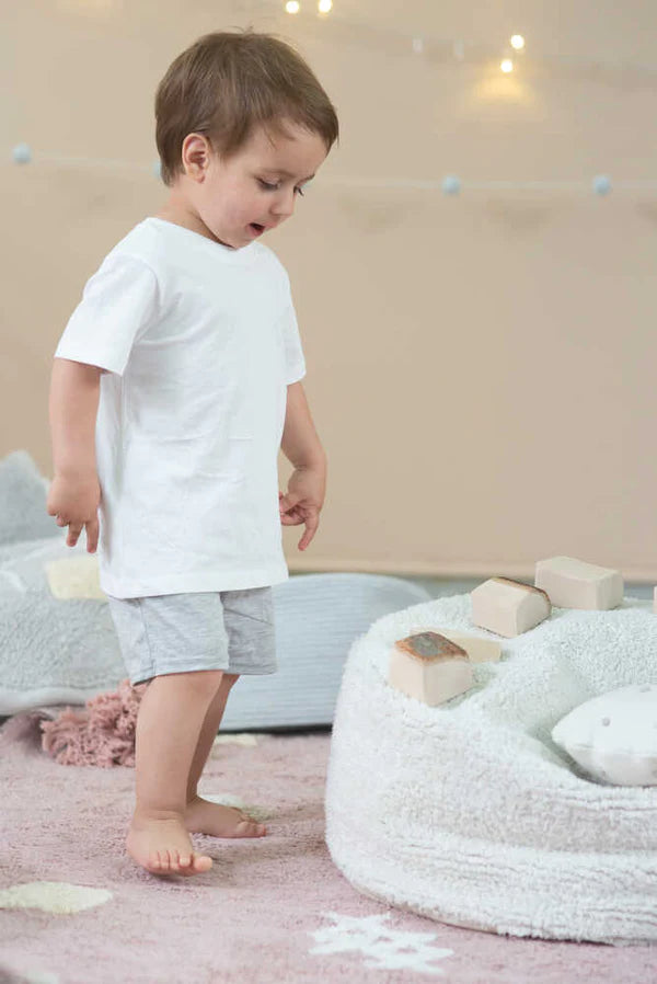 POUF CHILL IVORY Little Wonder & Co