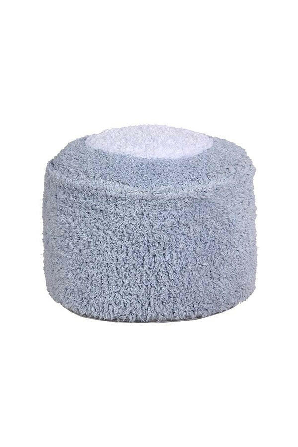 POUF MARSHMALLOW ROUND LIGHT BLUE Little Wonder & Co