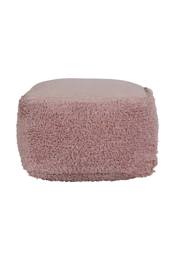 POUF MARSHMALLOW SQUARE VINTAGE NUDE Little Wonder & Co