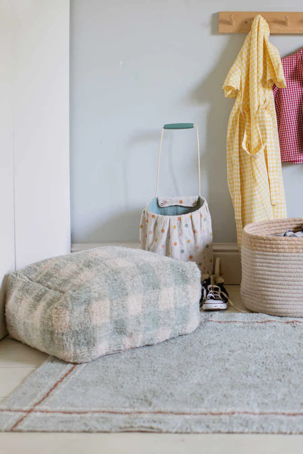 POUF VICHY BLUE SAGE Little Wonder & Co