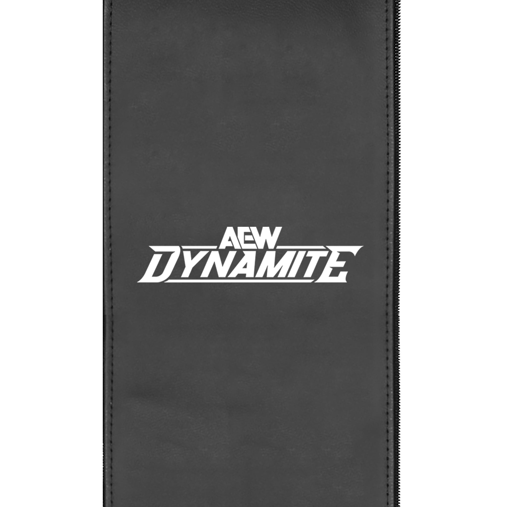 Silver Sofa with All Elite Wrestling Dynamite White Logo