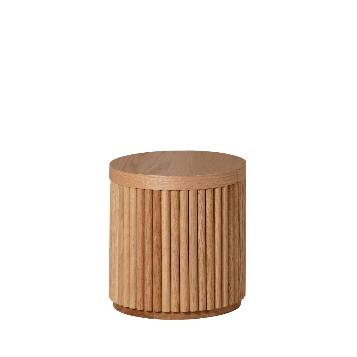 Fluted Round Stool