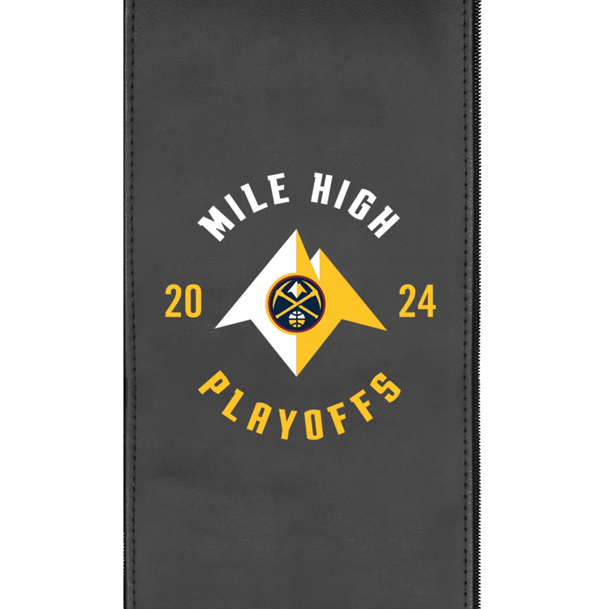 Silver Loveseat with Denver Nuggets 2024 Playoffs Logo