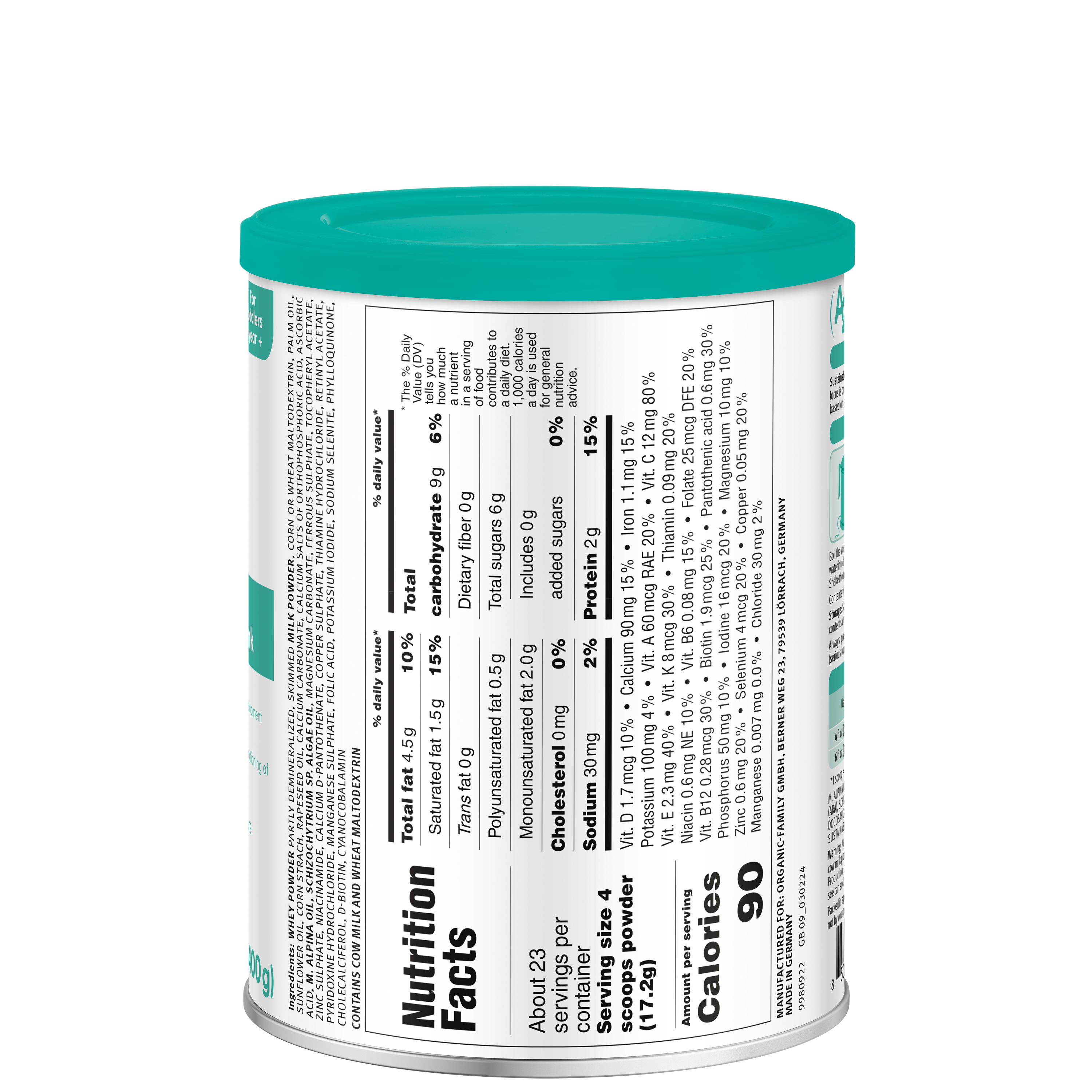 Holle Cow Milk Toddler Drink (A2) - Stage 3 | Non GMO (14 oz)
