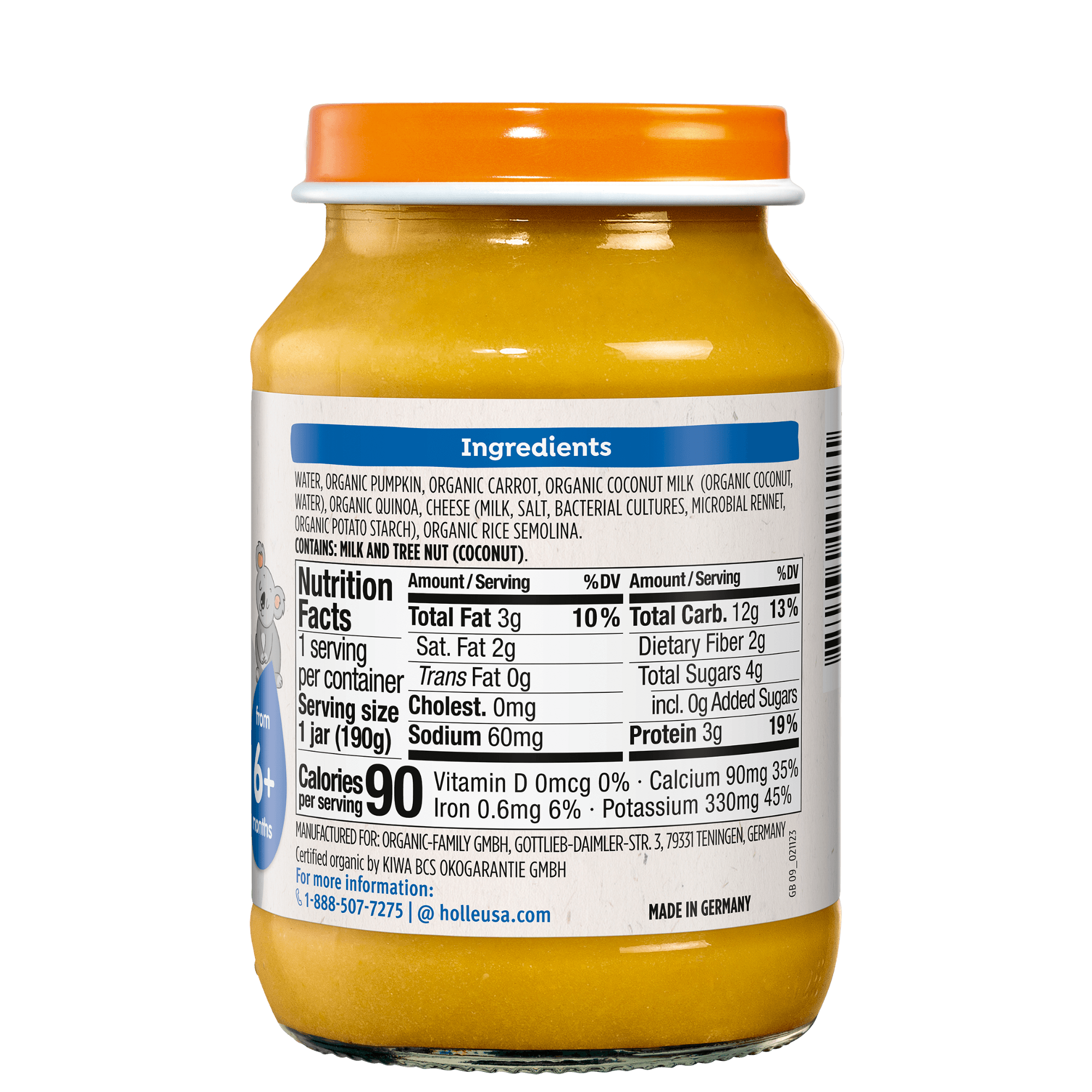 Holle Baby Food Jar - Veggie Curry - 6 Jars