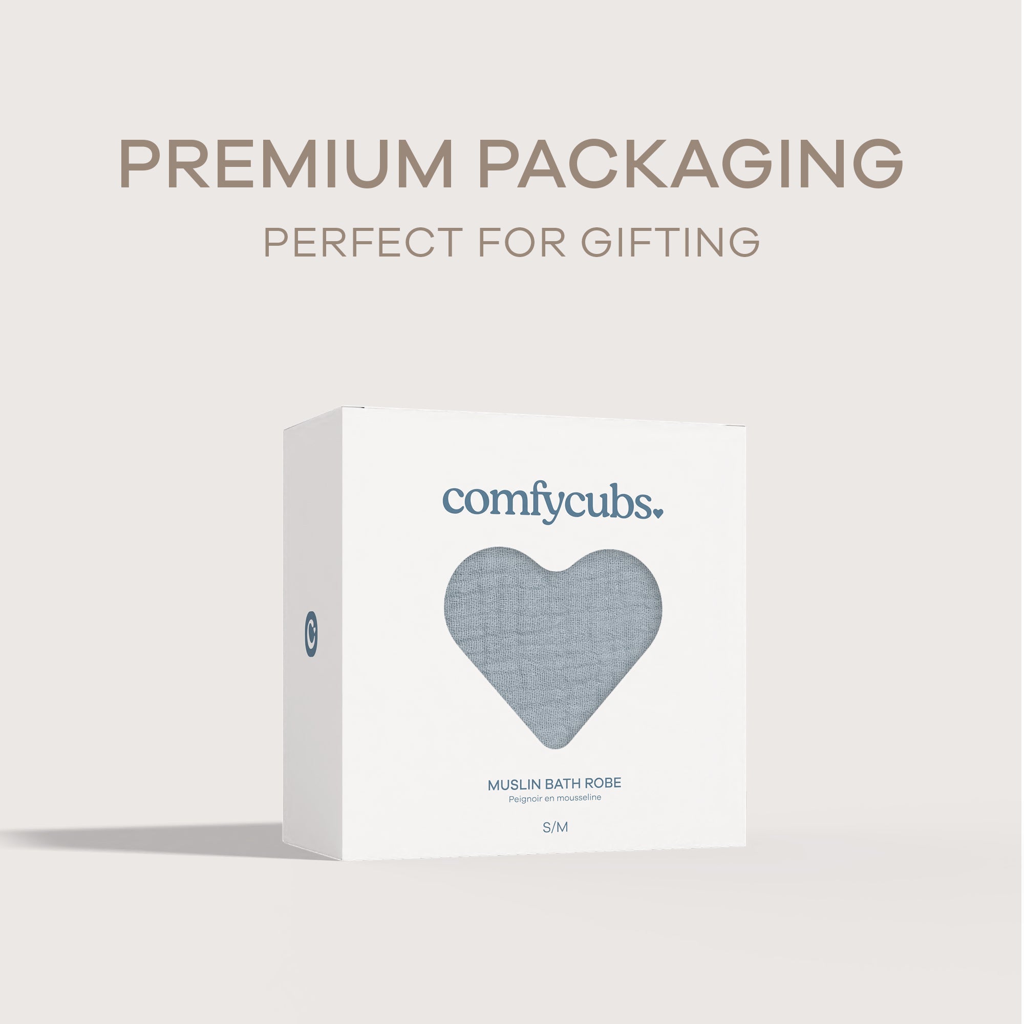 Muslin Bathrobe in Pacific Blue