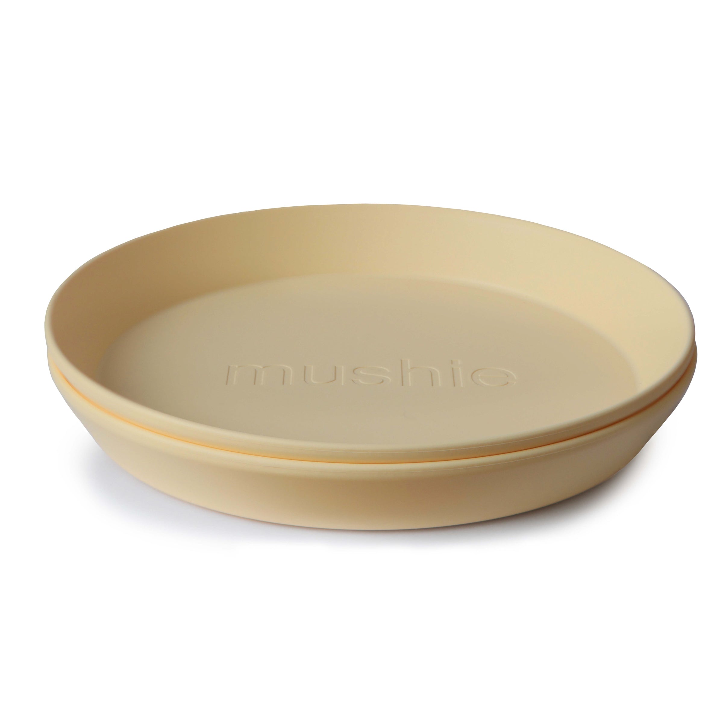 Round Dinnerware Plates, Set of 2 Dinnerware Mushie