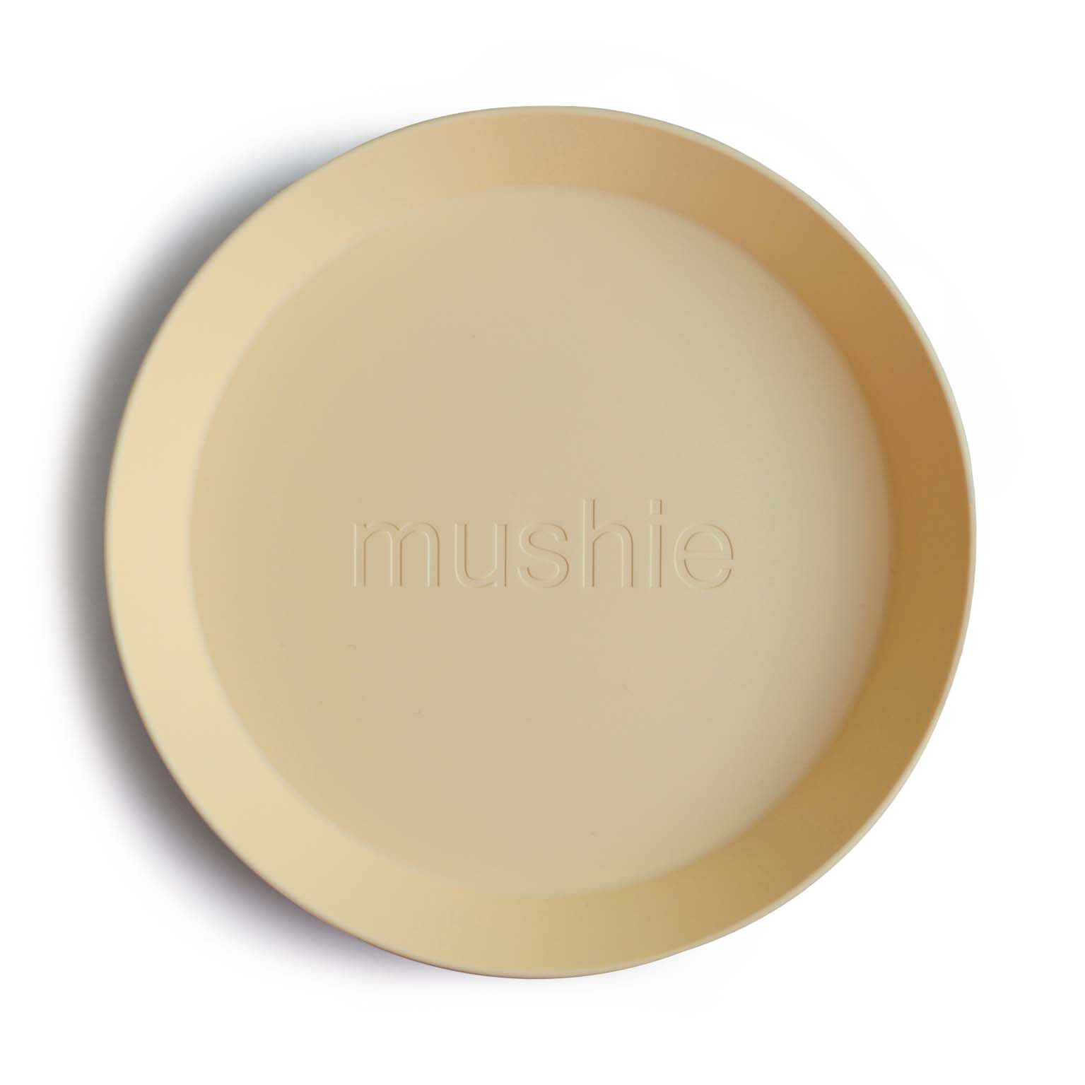Round Dinnerware Plates, Set of 2 Dinnerware Mushie Pale Daffodil