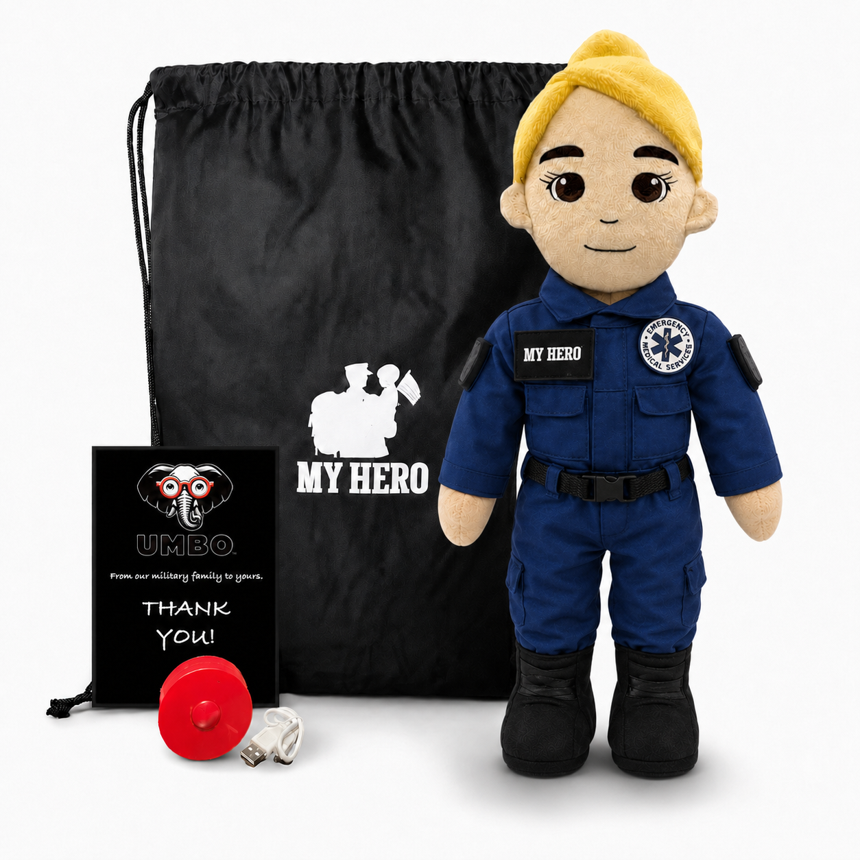 Paramedic Doll & EMT Doll | Recordable First Responder Gift