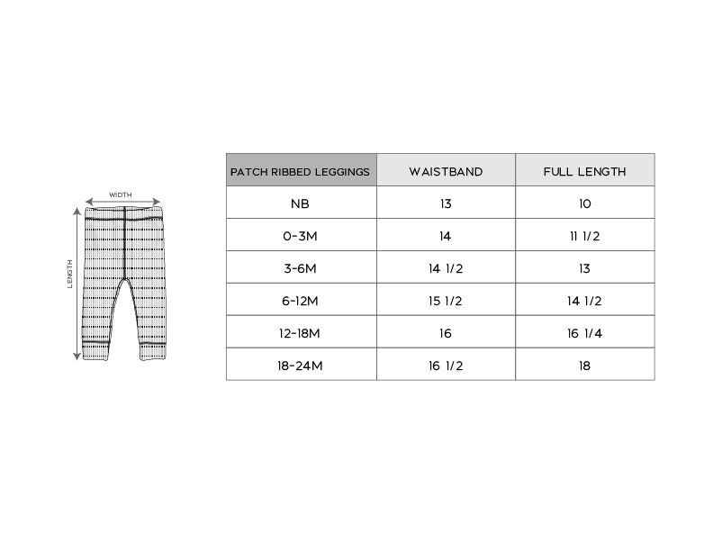 Patch Ribbed Leggings