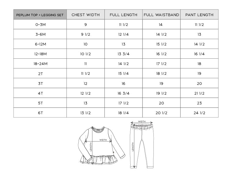 Long Sleeve Peplum Set