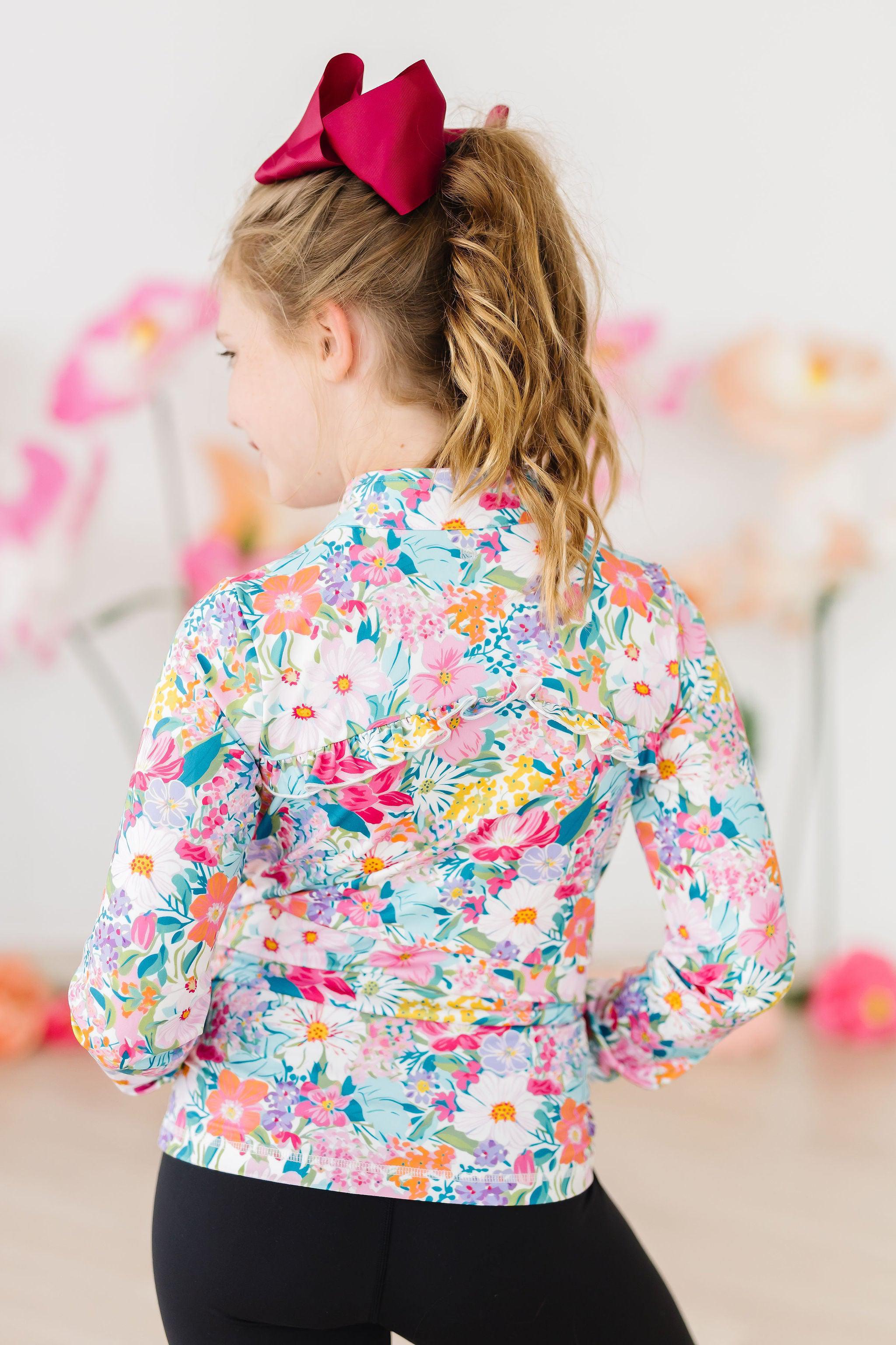 SALE Petal Power Full-Zip Ruffle Active Jacket