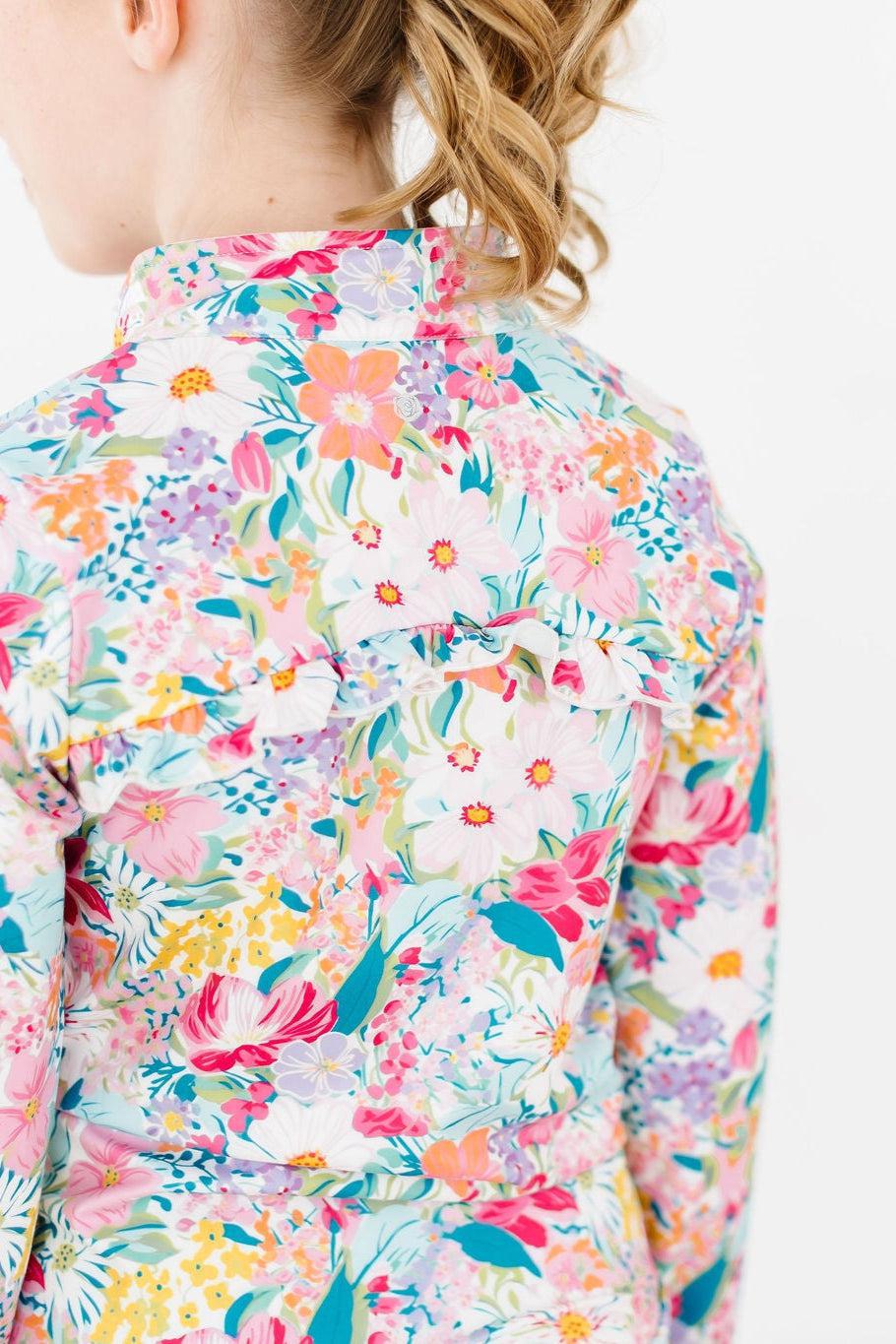 SALE Petal Power Full-Zip Ruffle Active Jacket
