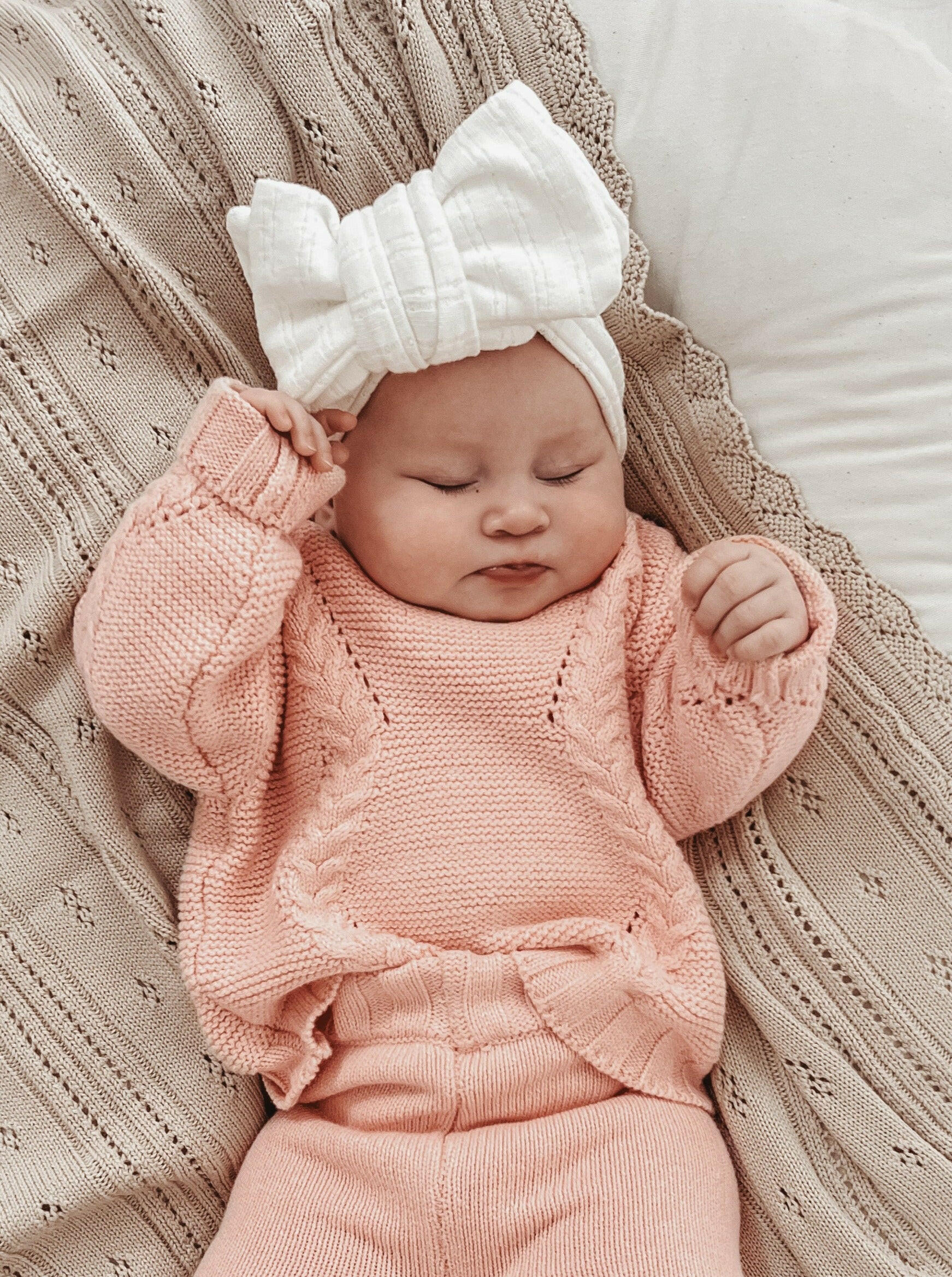 Luna + Luca Chunky Knit Sweater - Pink Luna + Luca