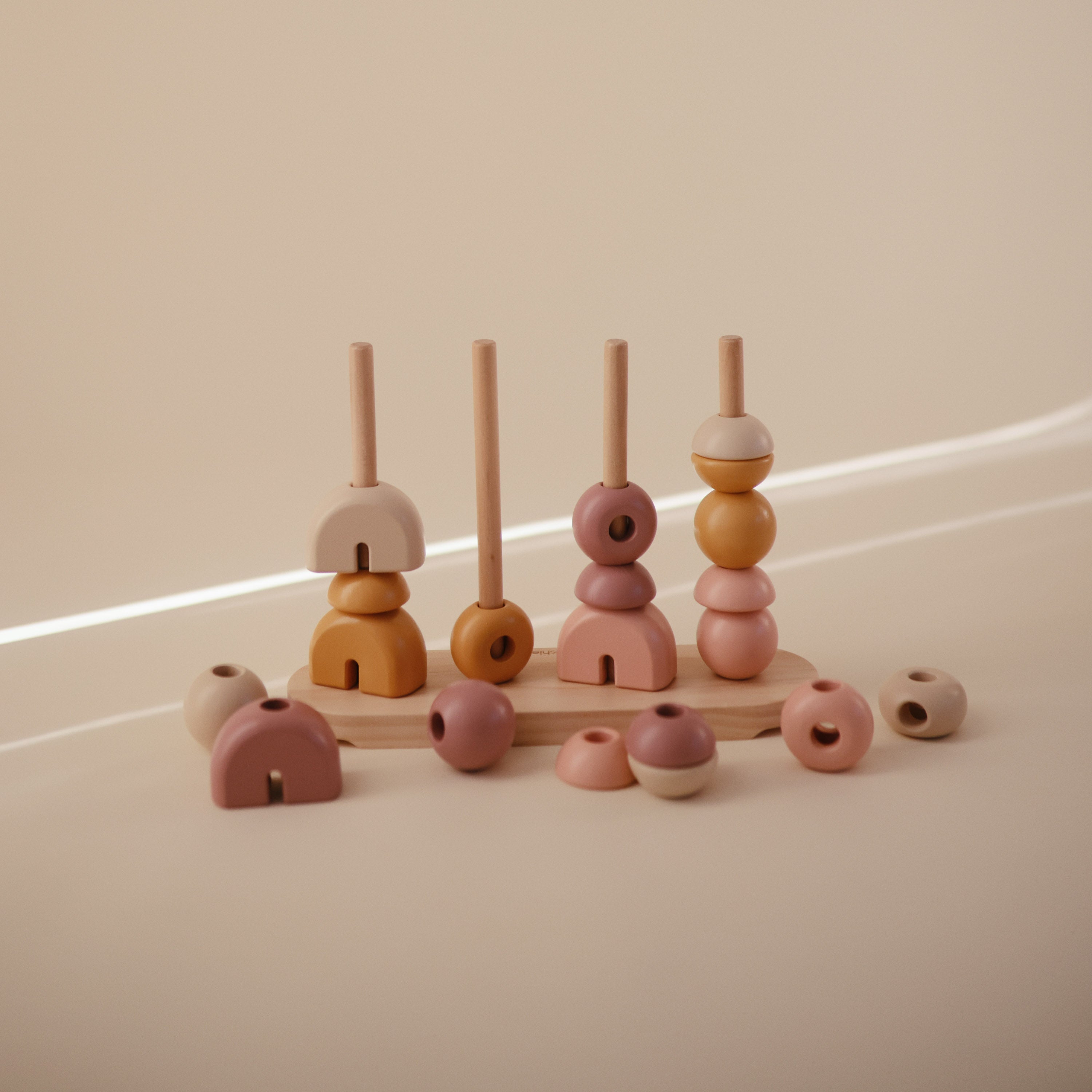 Wooden Multi Shape Stacker Wooden Multi Shape Stacker Mushie