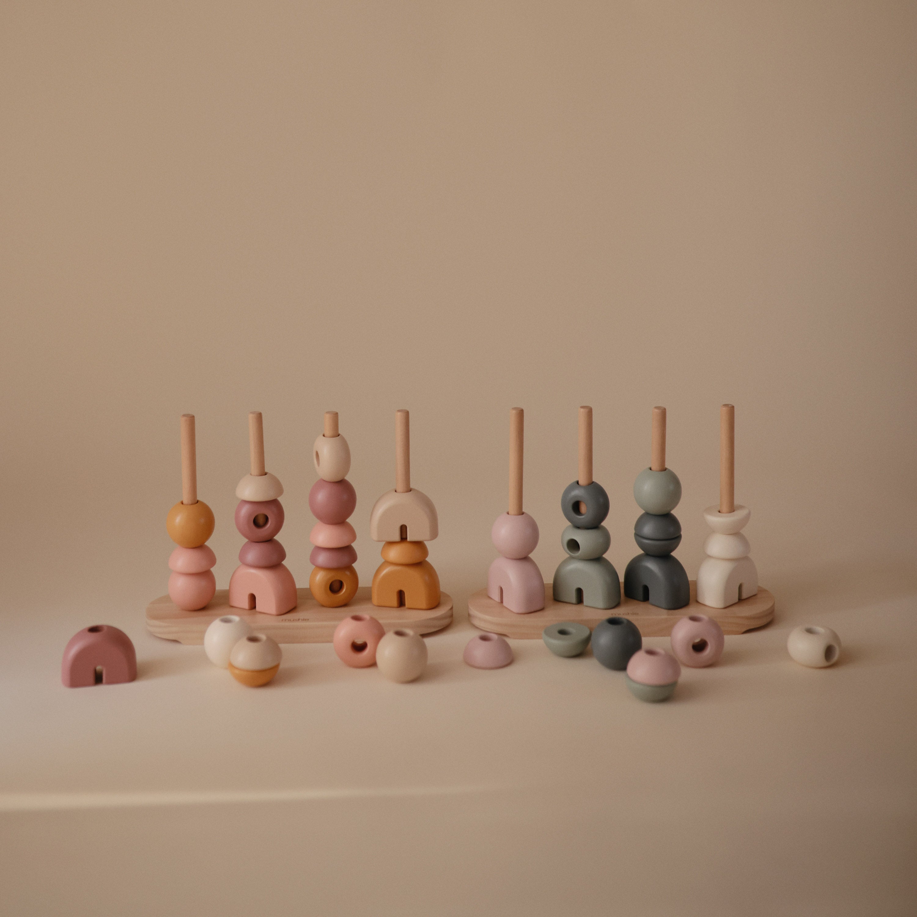 Wooden Multi Shape Stacker Wooden Multi Shape Stacker Mushie