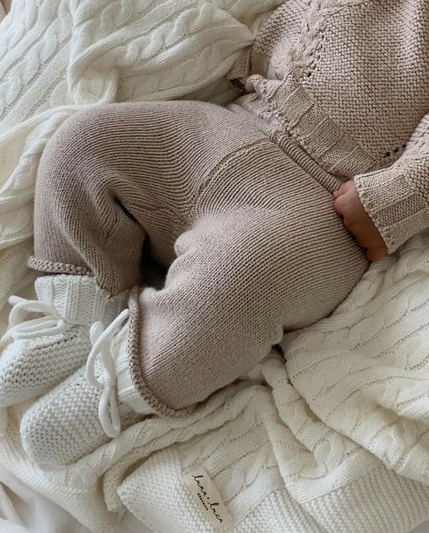 Luna + Luca Knit Pants - Heather Beige  Luna + Luca