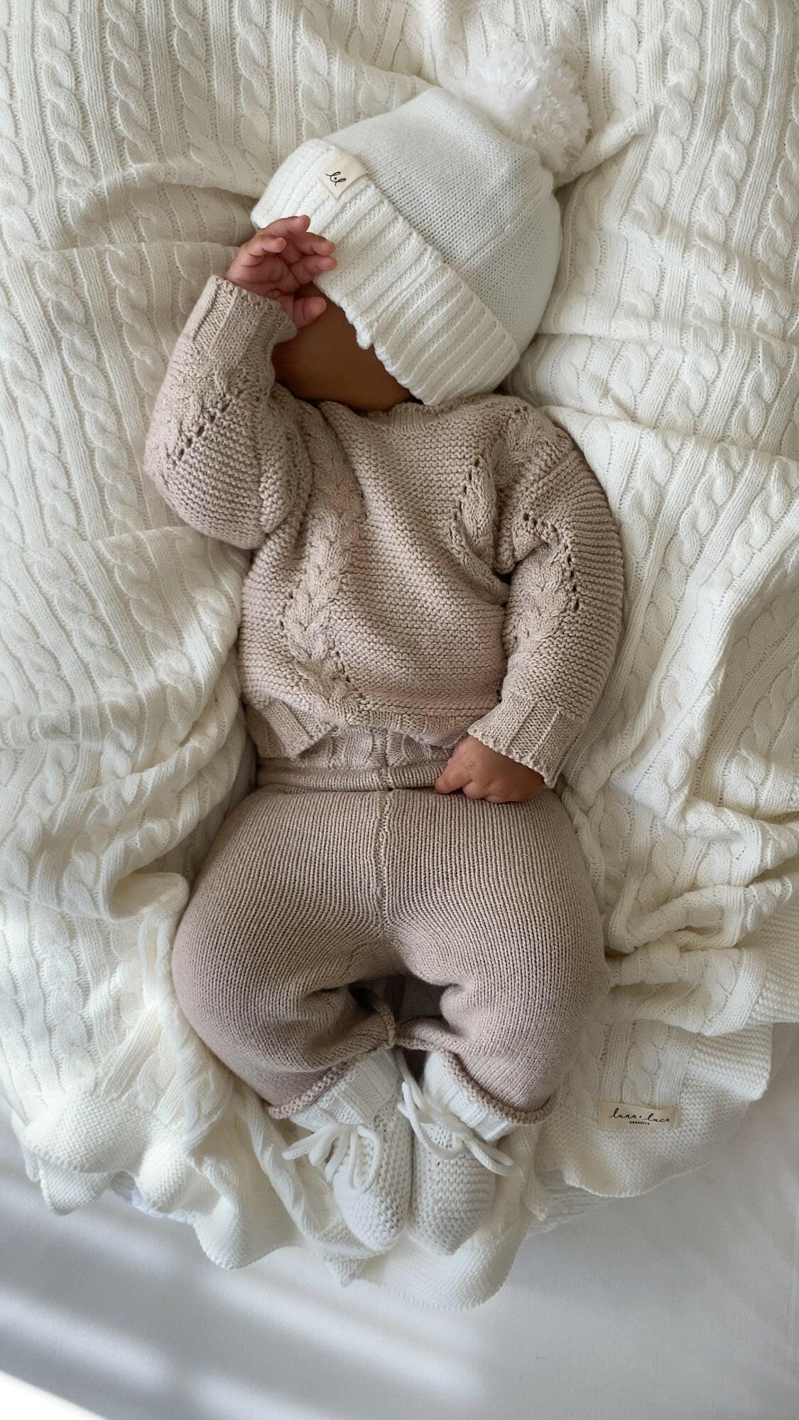 Luna + Luca Knit Pants - Heather Beige  Luna + Luca